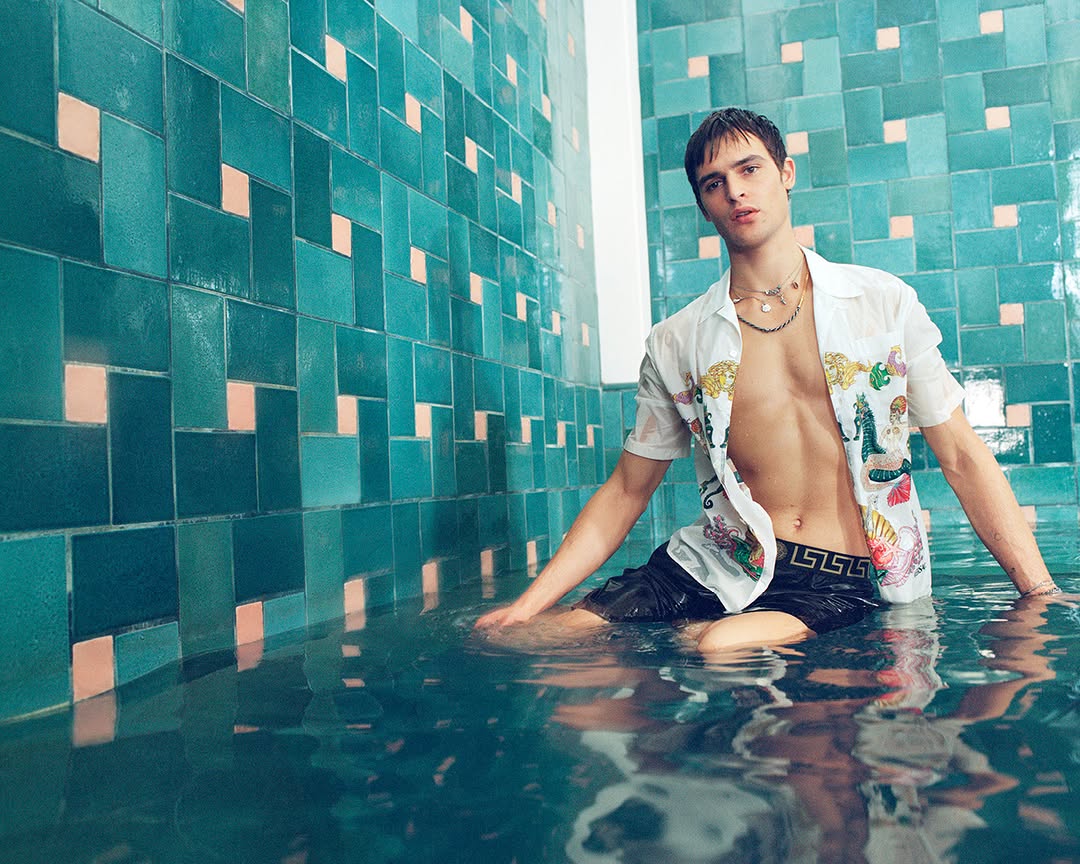 Versace La Vacanza menswear editorial